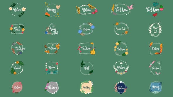 Videohive Nature Titles for After Effects 35932695