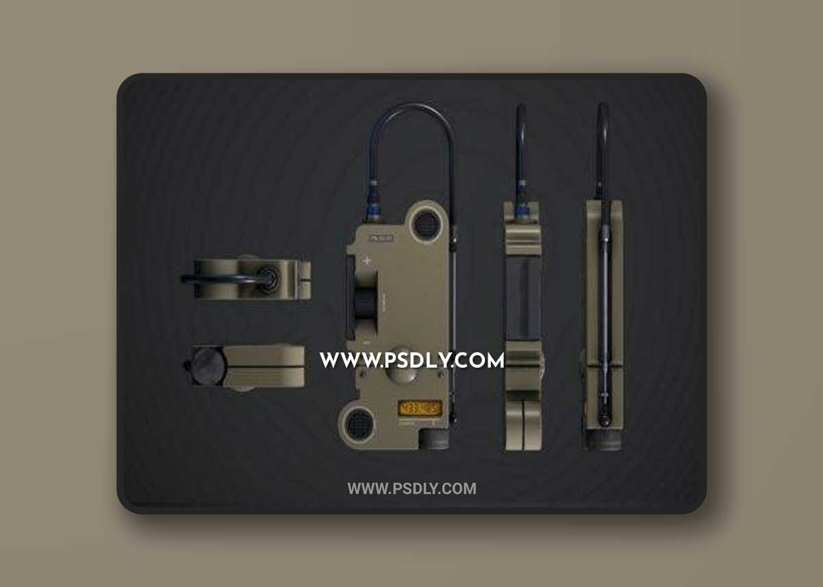 Portable Digital Radio 3D Model