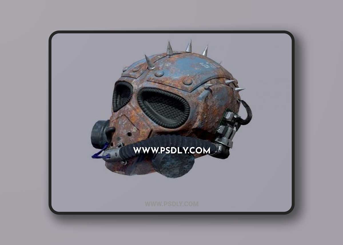 Post apocalyptic helmet 3D Model
