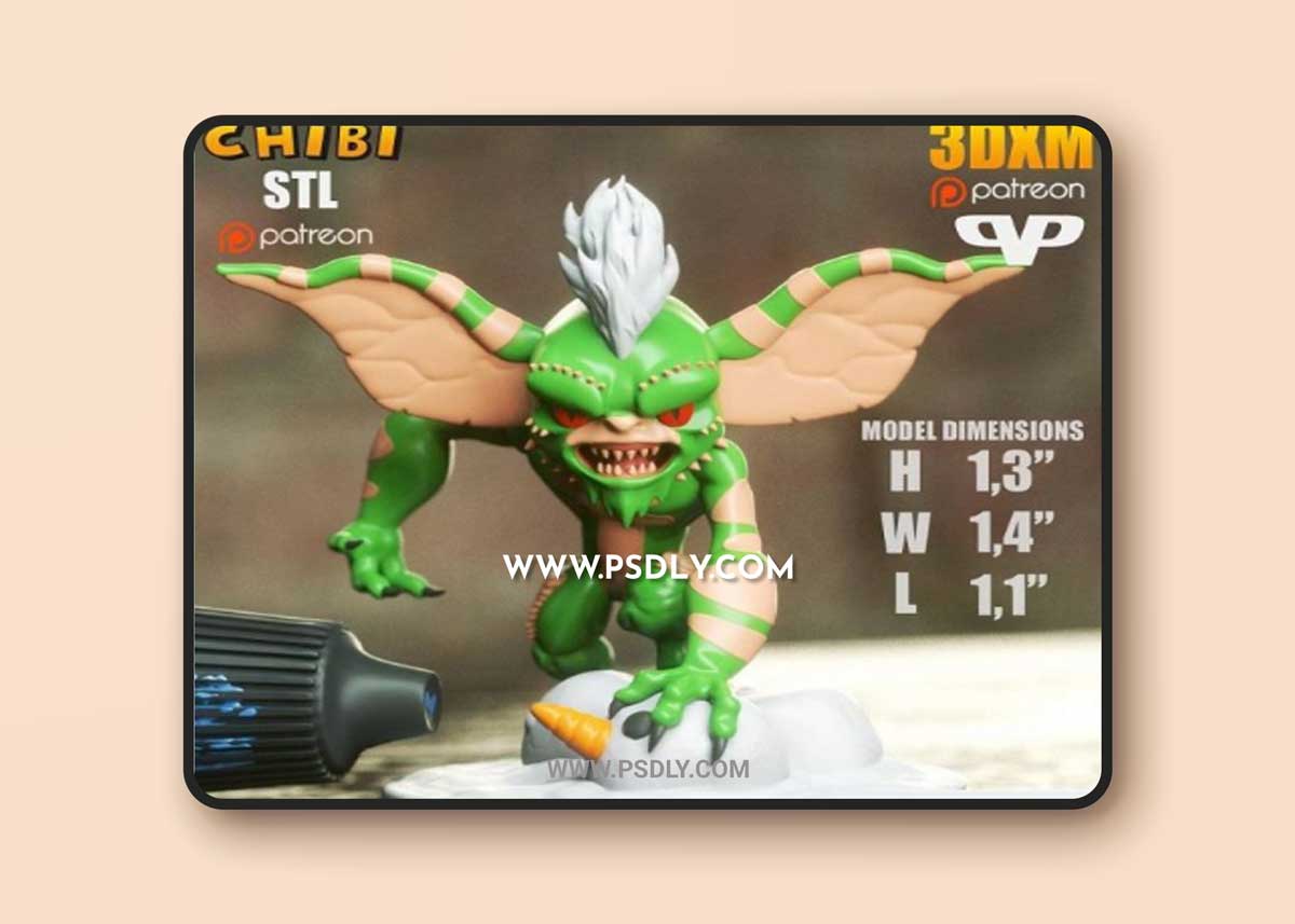 3DXM - Gremlin Chibi 3D Model