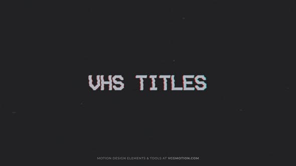 Videohive Titles - VHS 35769616