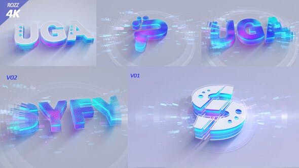 Videohive Logo Intro Elegance Flare Reveal White 3D 34048281