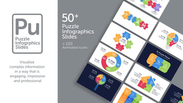 Videohive Puzzle Infographics Slides 35961915