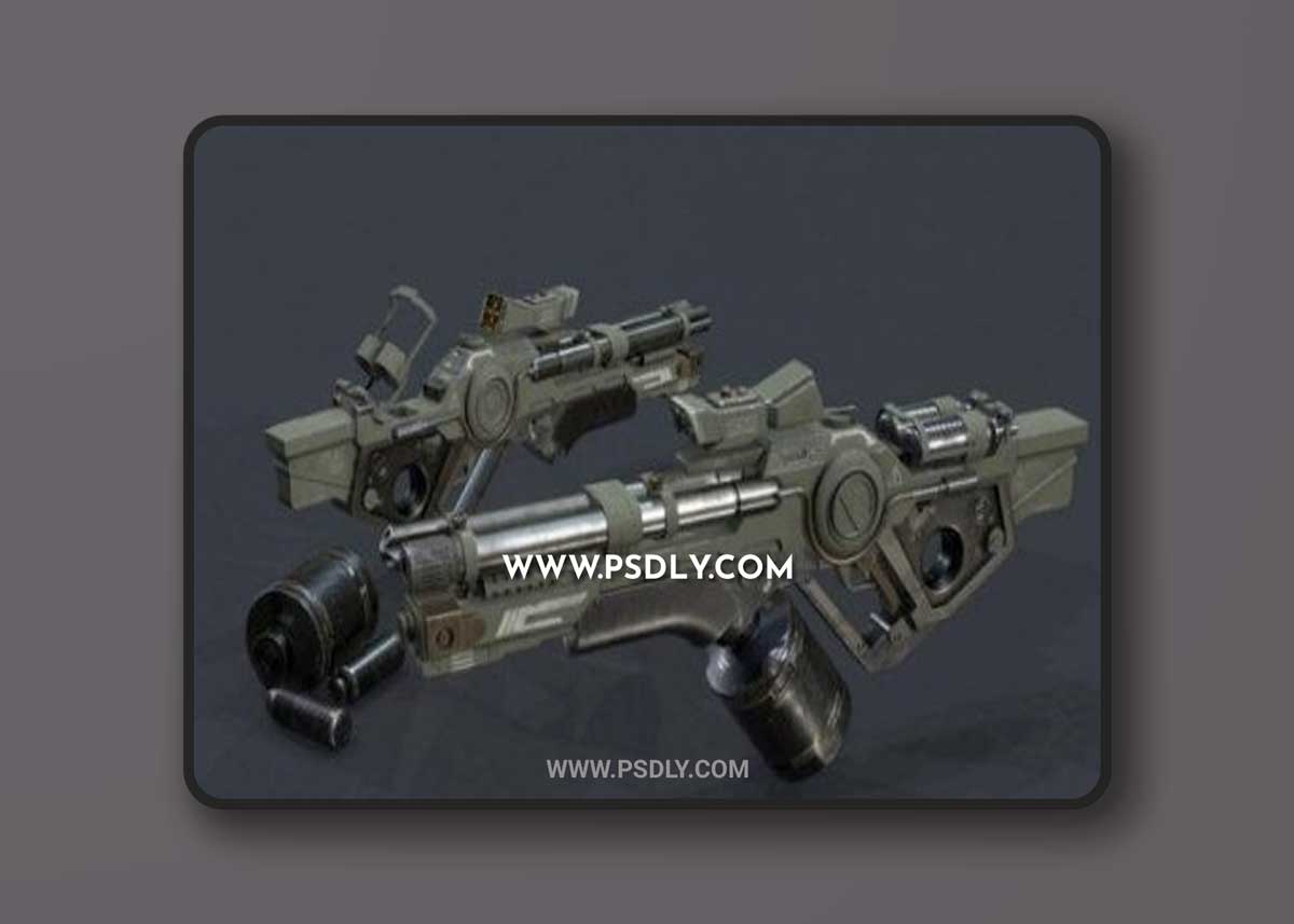 SciFI Rifle Concept 3D Model