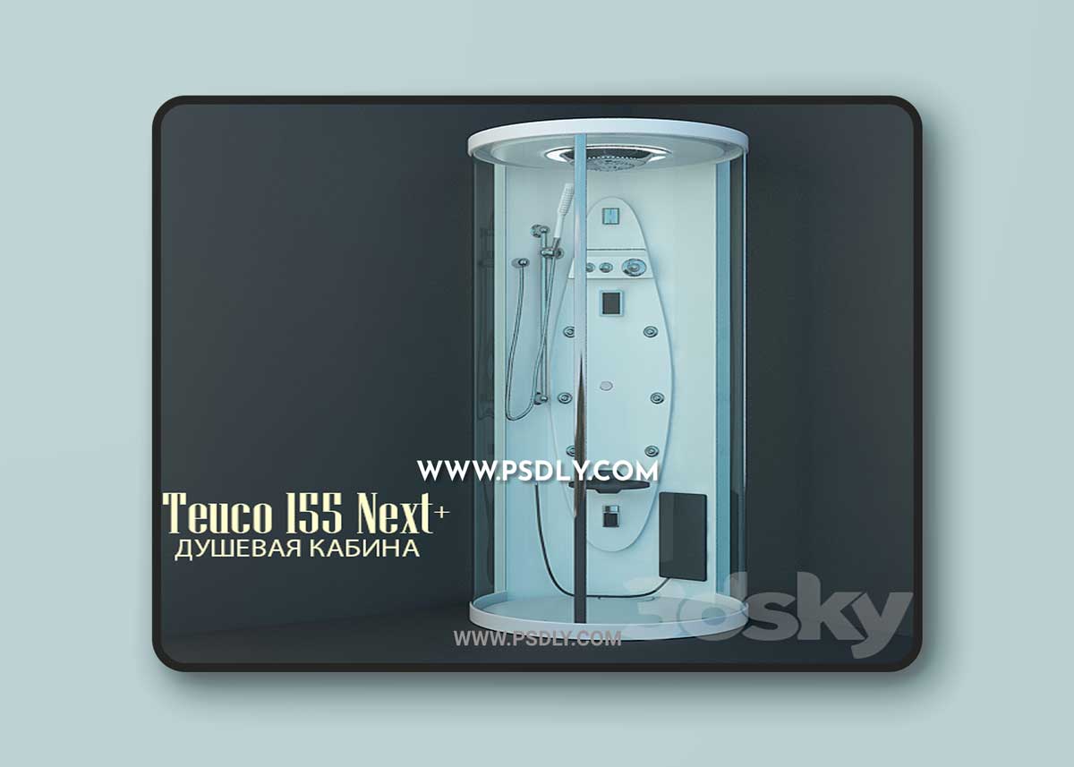 Shower Teuco 155 Next + 3D Model