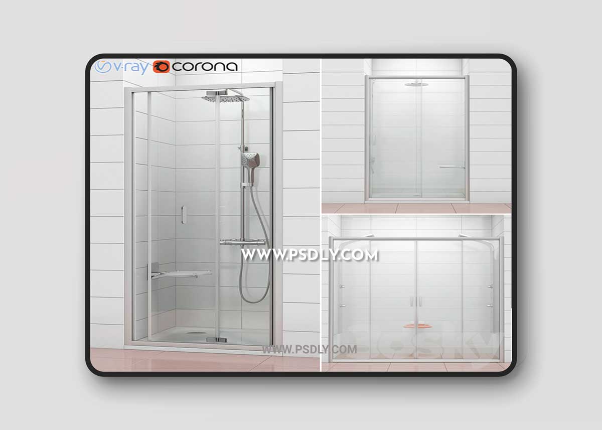 Shower doors Ravak | Blix 3D Model