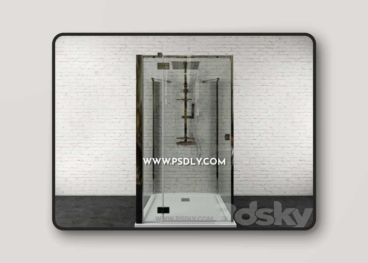 Shower stall Essenza kdj + s + shower system Touareg 2