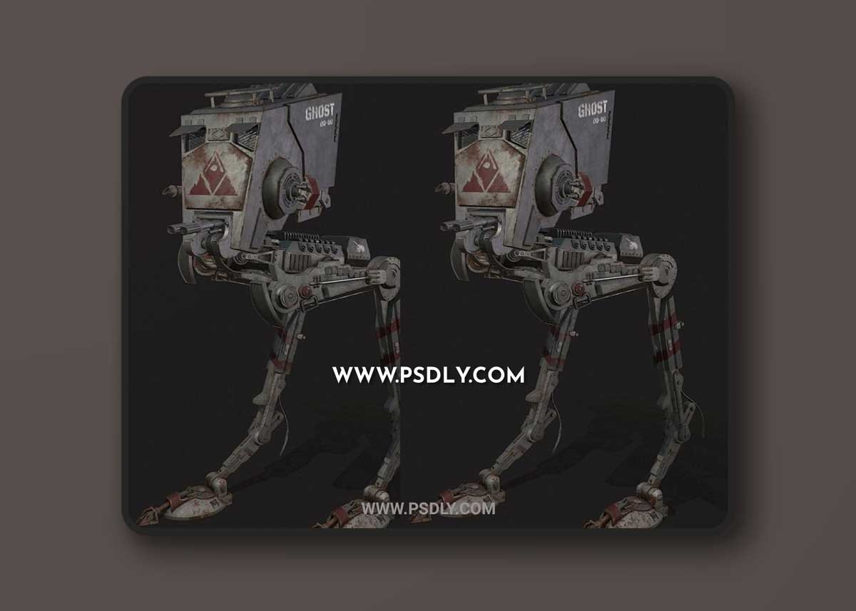 Star Wars AT-ST 3D Model