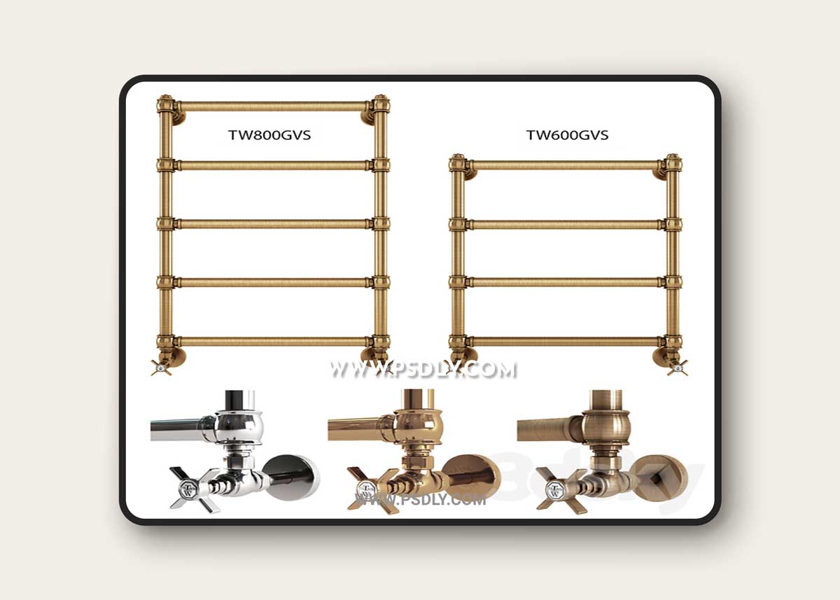 Towel dryer Tiffany World (Italy) 3D Model