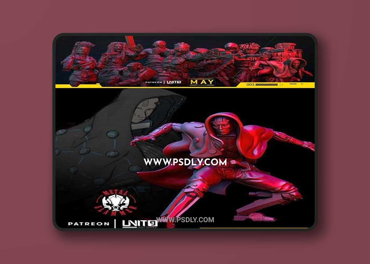 Unit 9 - Cyberpunk 3D Model