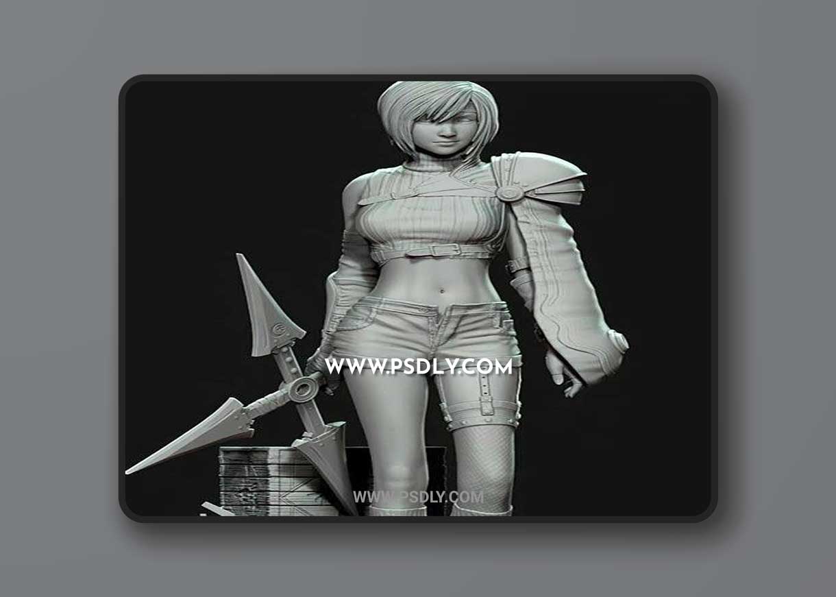 Yuffie Kisaragi from Final Fantasy 7 3D Model