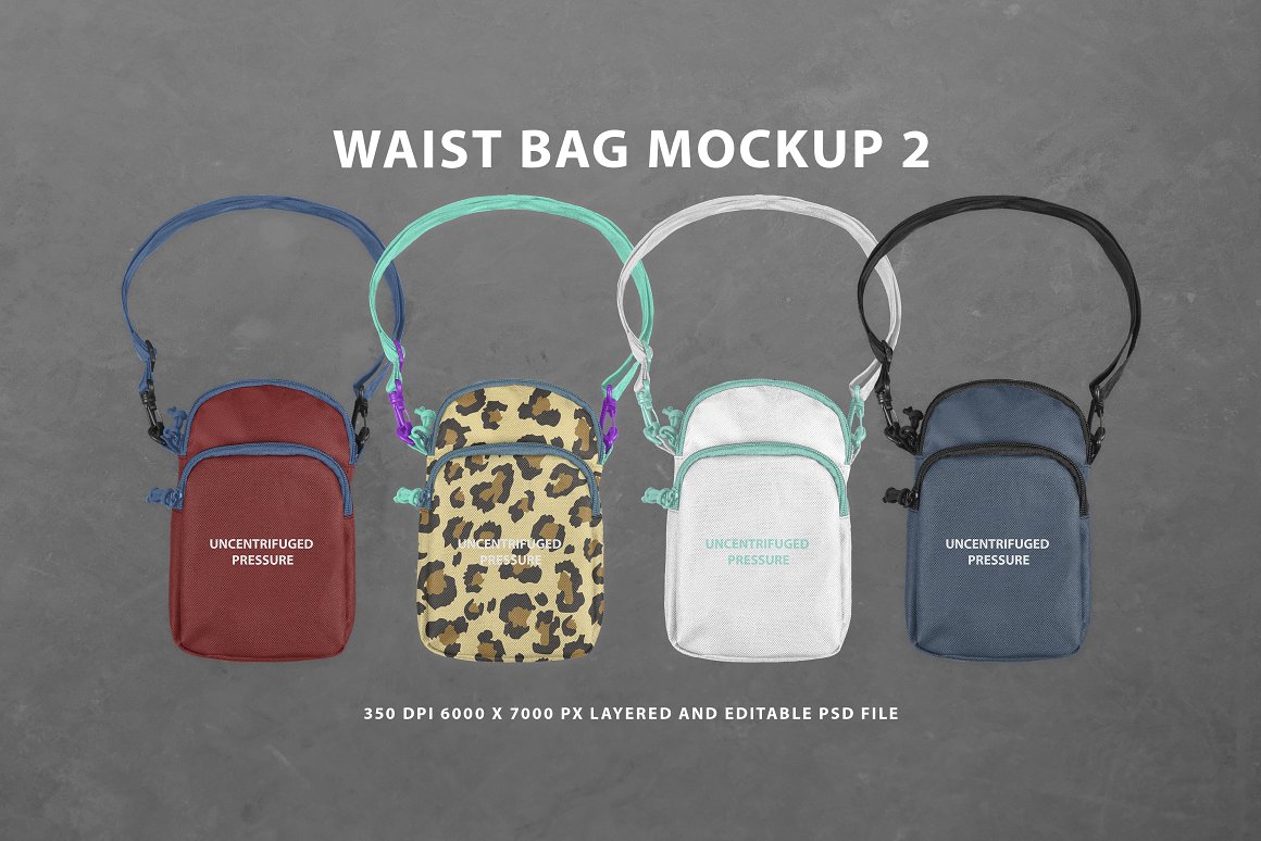 CreativeMarket - Waist Bag Mockup 2 4569775