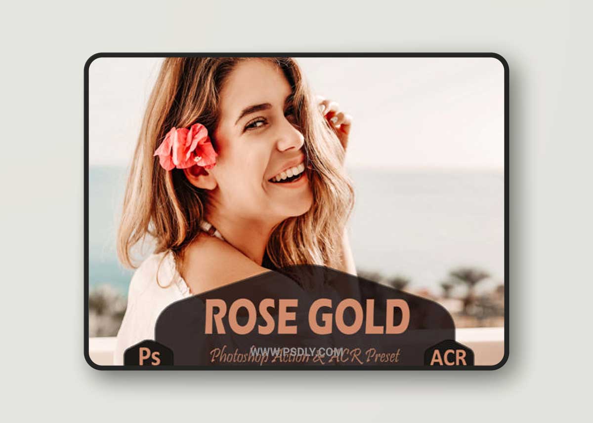 10 Rose Gold Photoshop Actions