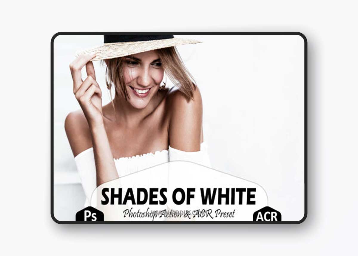 10 Shades of White Photoshop Actions
