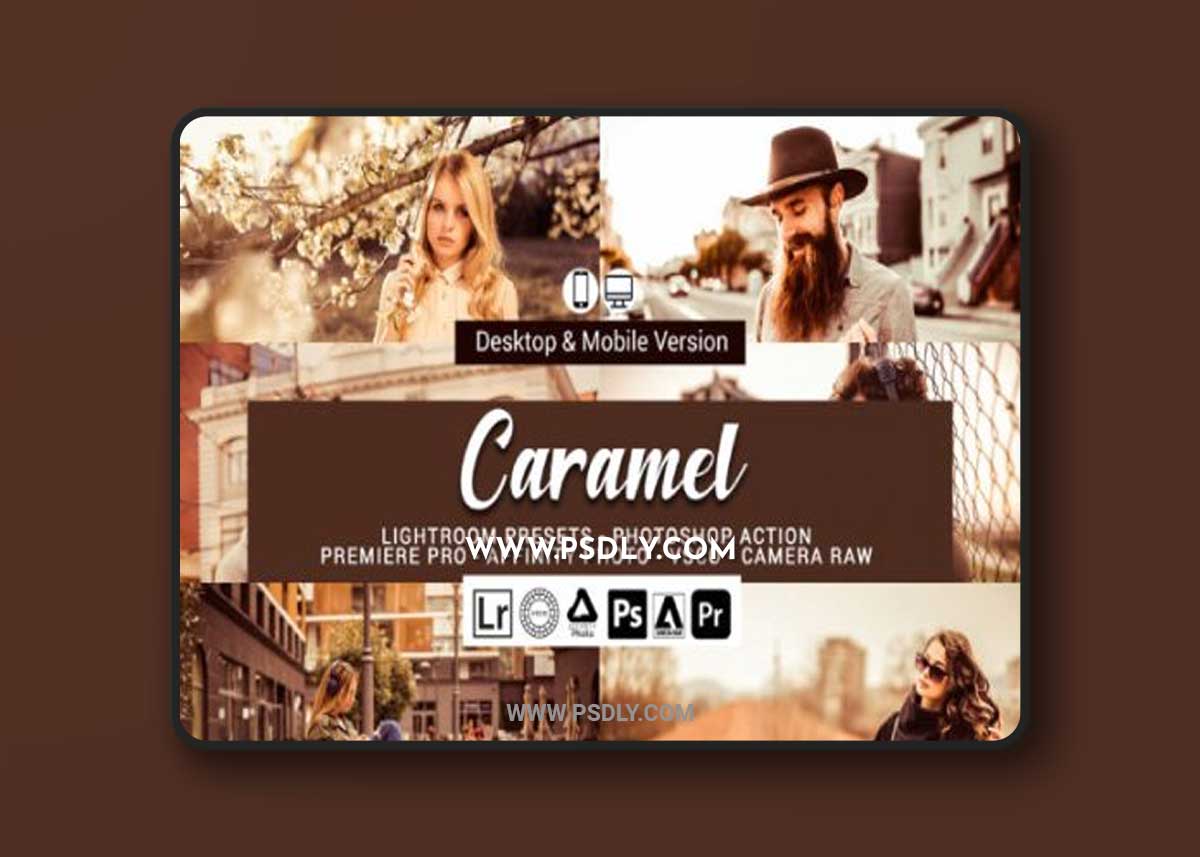 20 Caramel Presets,Photoshop Actions