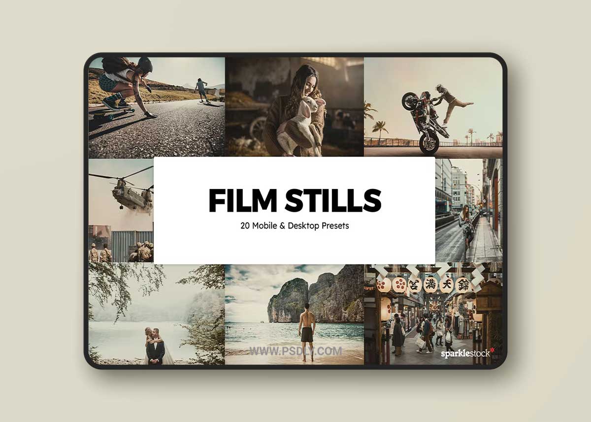 20 Film Stills Lightroom Presets