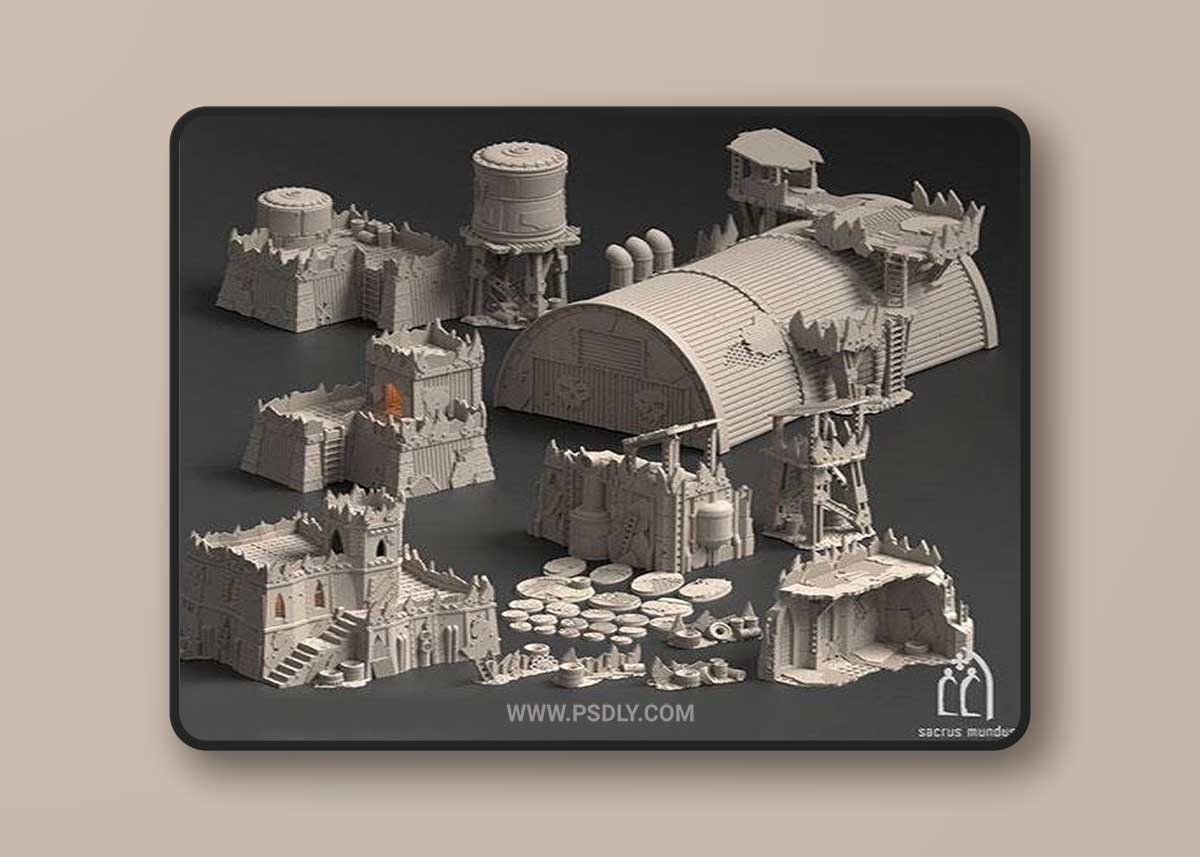 3D Print Models Warpzel-1A Orc Settlement 3D Model