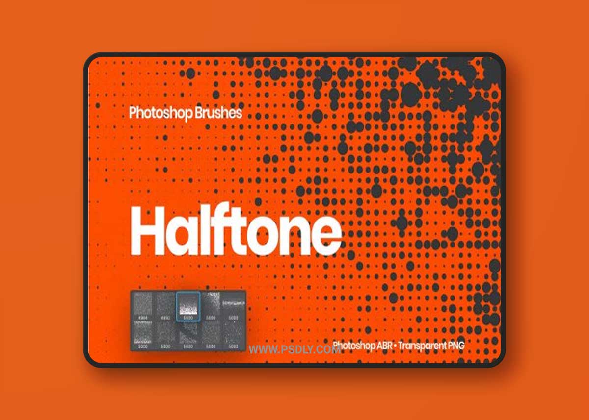 Abstract Halftone Photoshop Brushes