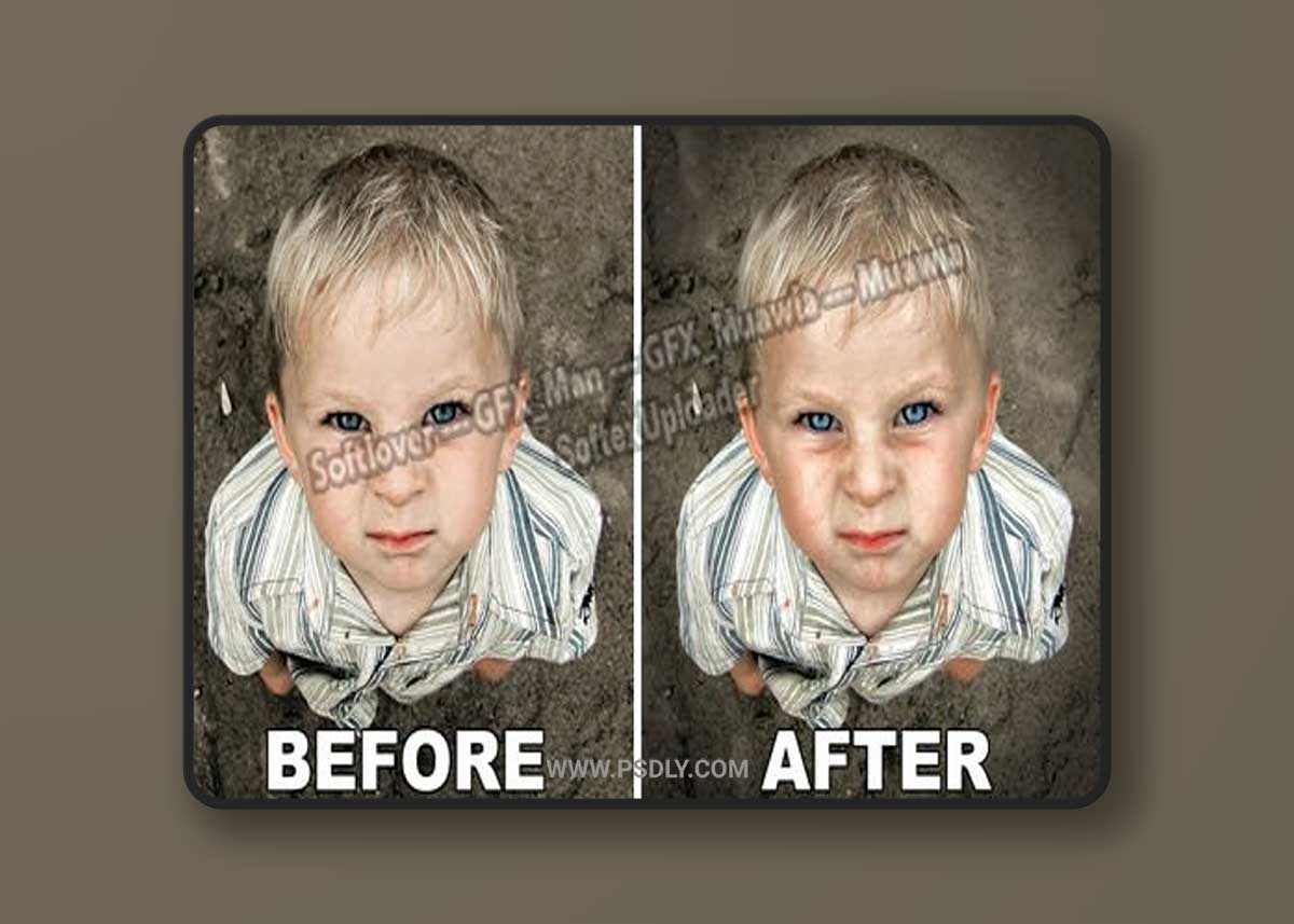 Amazing Clear & Sharp Portrait Photo Effects for Photoshop +Tutorials