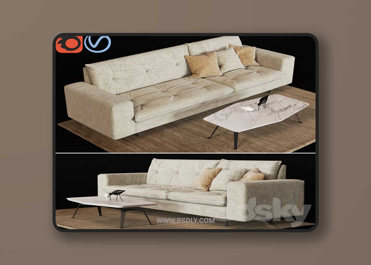 BONALDO AVARIT SOFA 3D Model