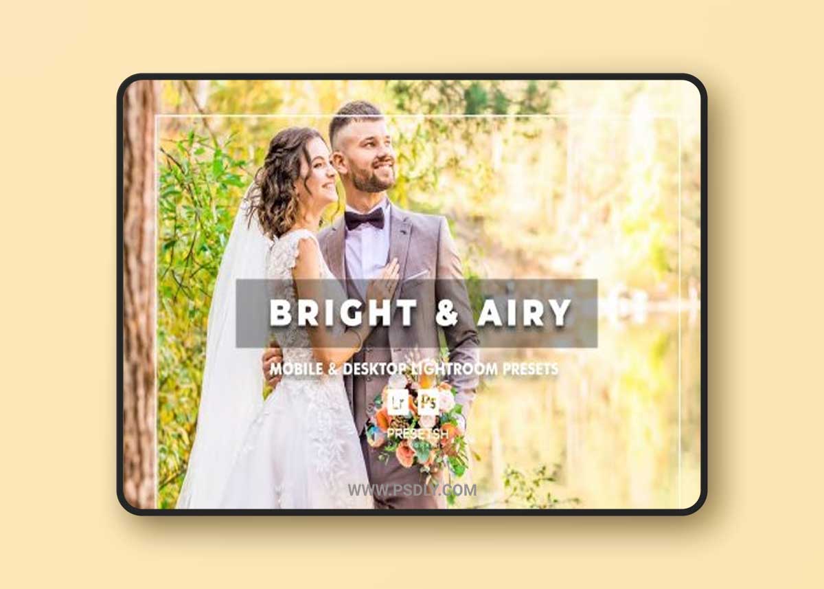 Bright & airy lightroom presets