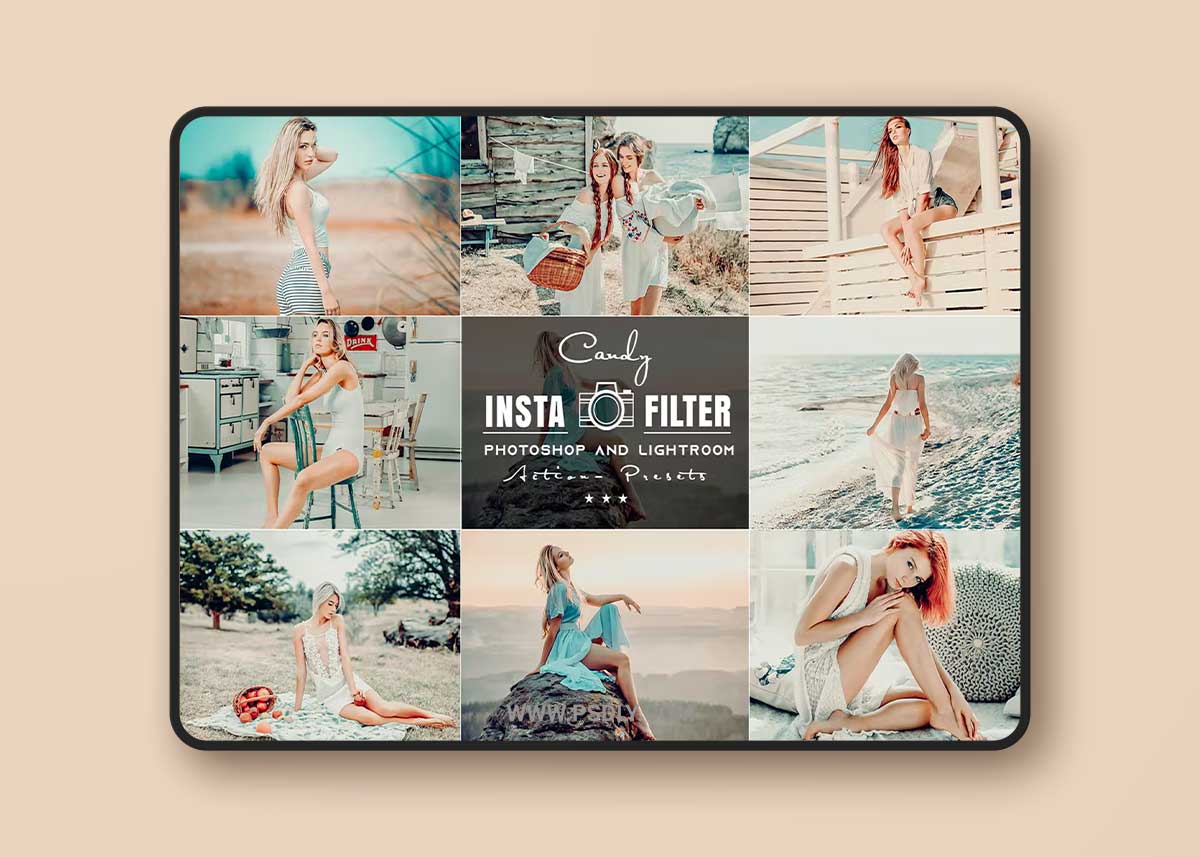 Candy Mood Phtotoshop Actions Lightroom Presets UVXZHJJ