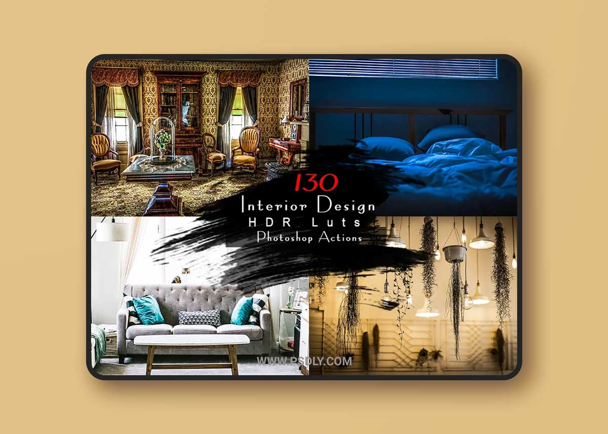 CreativeMarket - 130 Interior Design PS 6850344