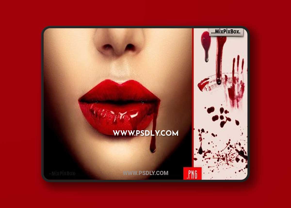 CreativeMarket - Blood Photo Overlays 5326599