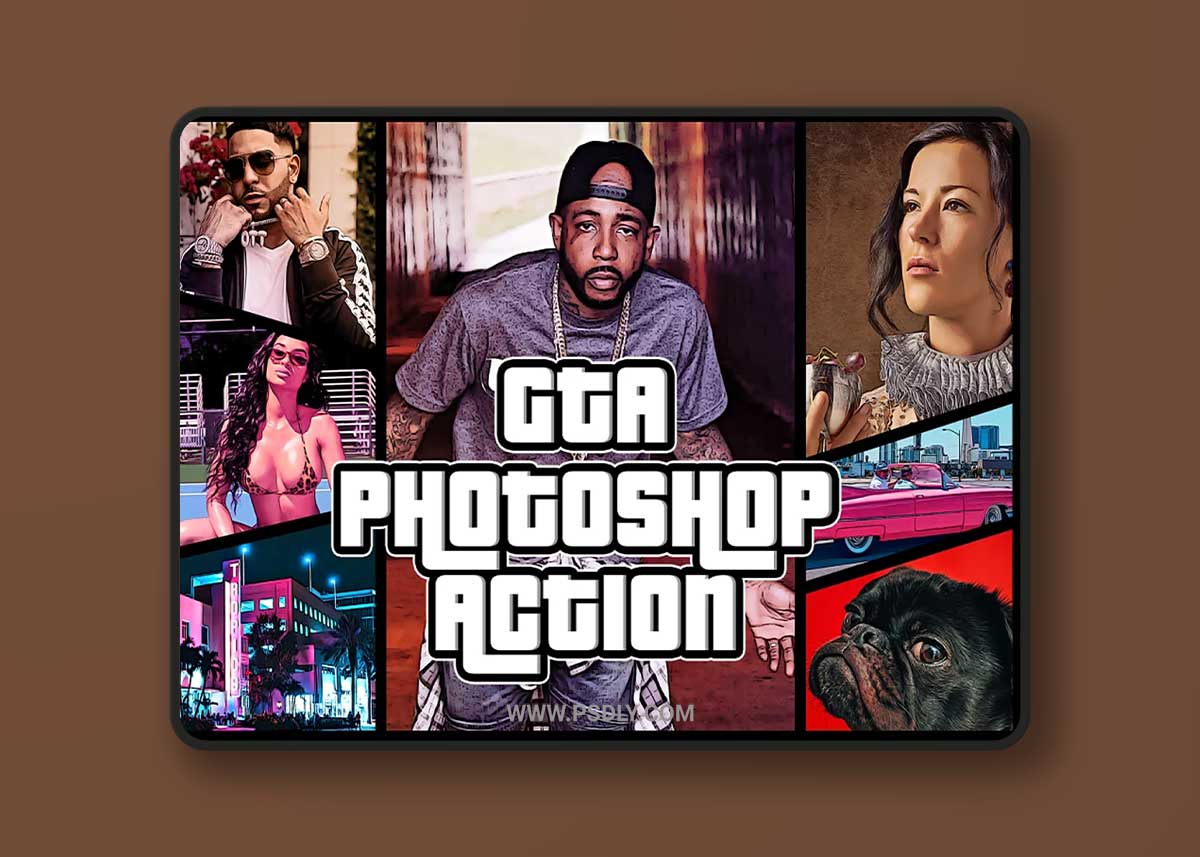 CreativeMarket - GTA Photoshop Action 3374297