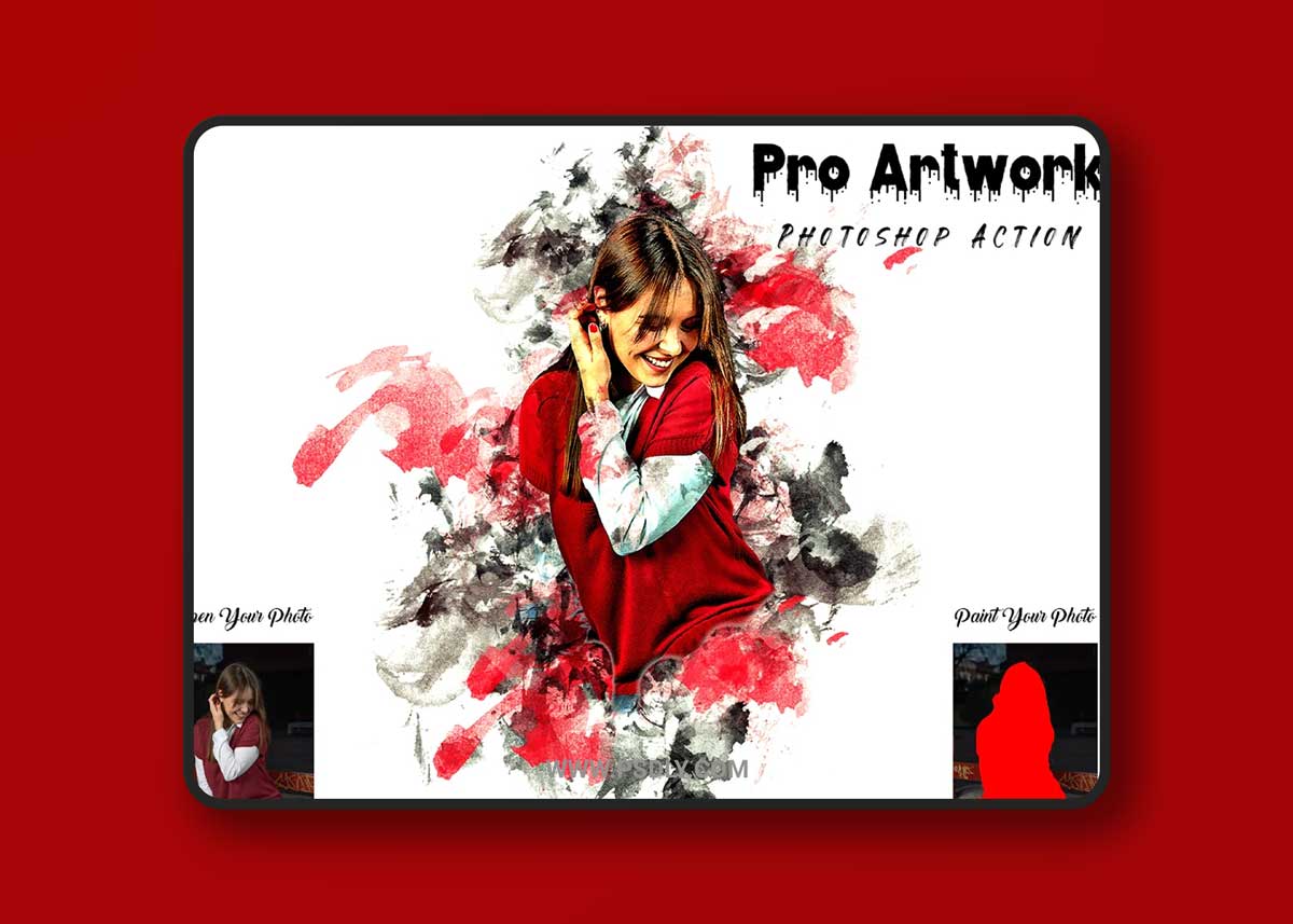 CreativeMarket - Pro Artwork Photoshop Action 7019698