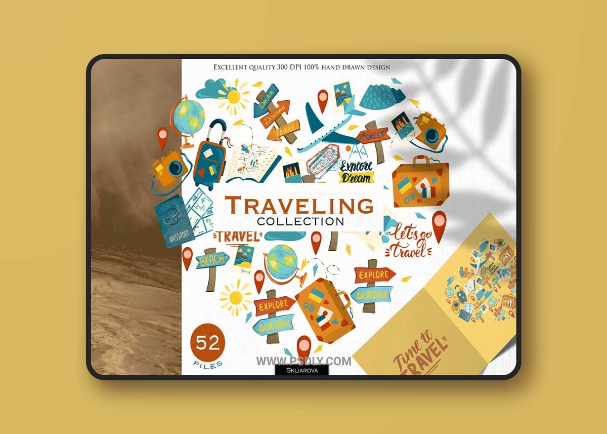 CreativeMarket - Traveling. Graphic collection 6288916