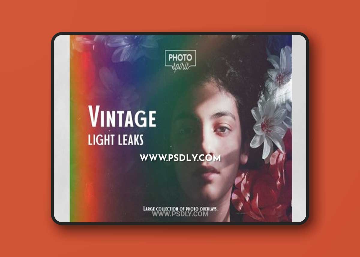 CreativeMarket - Vintage Light Leaks Overlays 7034389