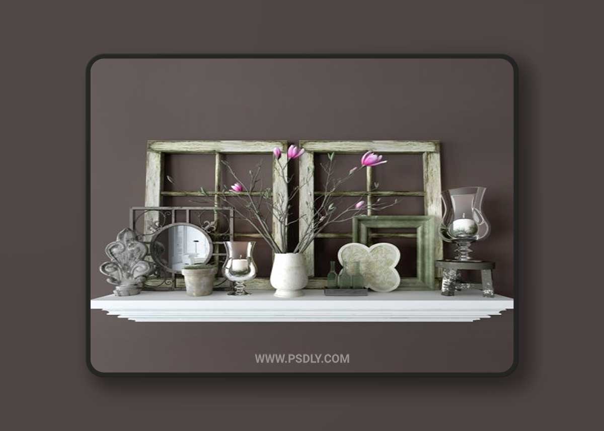Decorative set of provence 4 3D Model