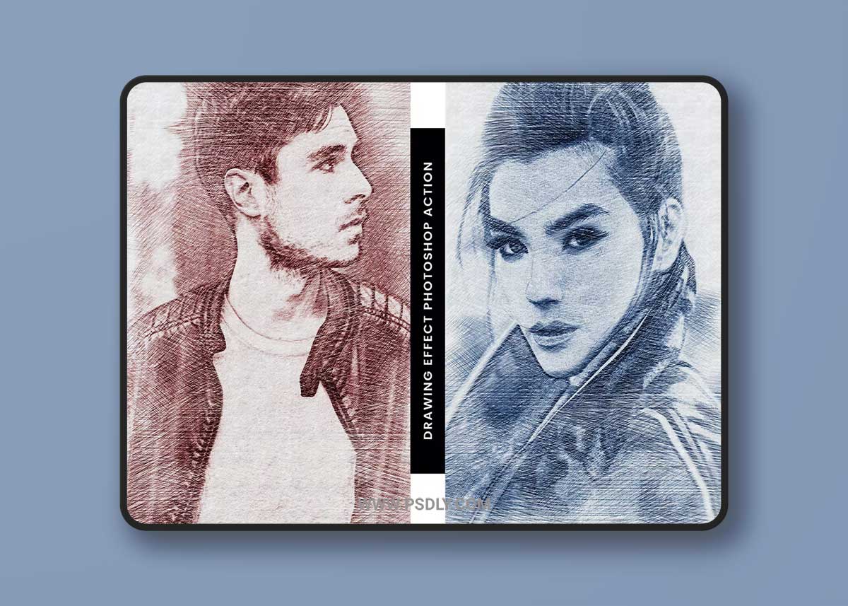 Drawing Effect Photoshop Action