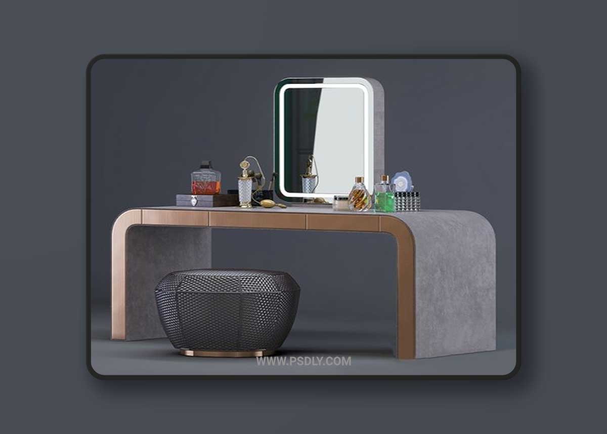 Dressing table Visionnaire - Mobile trucco 3D Model