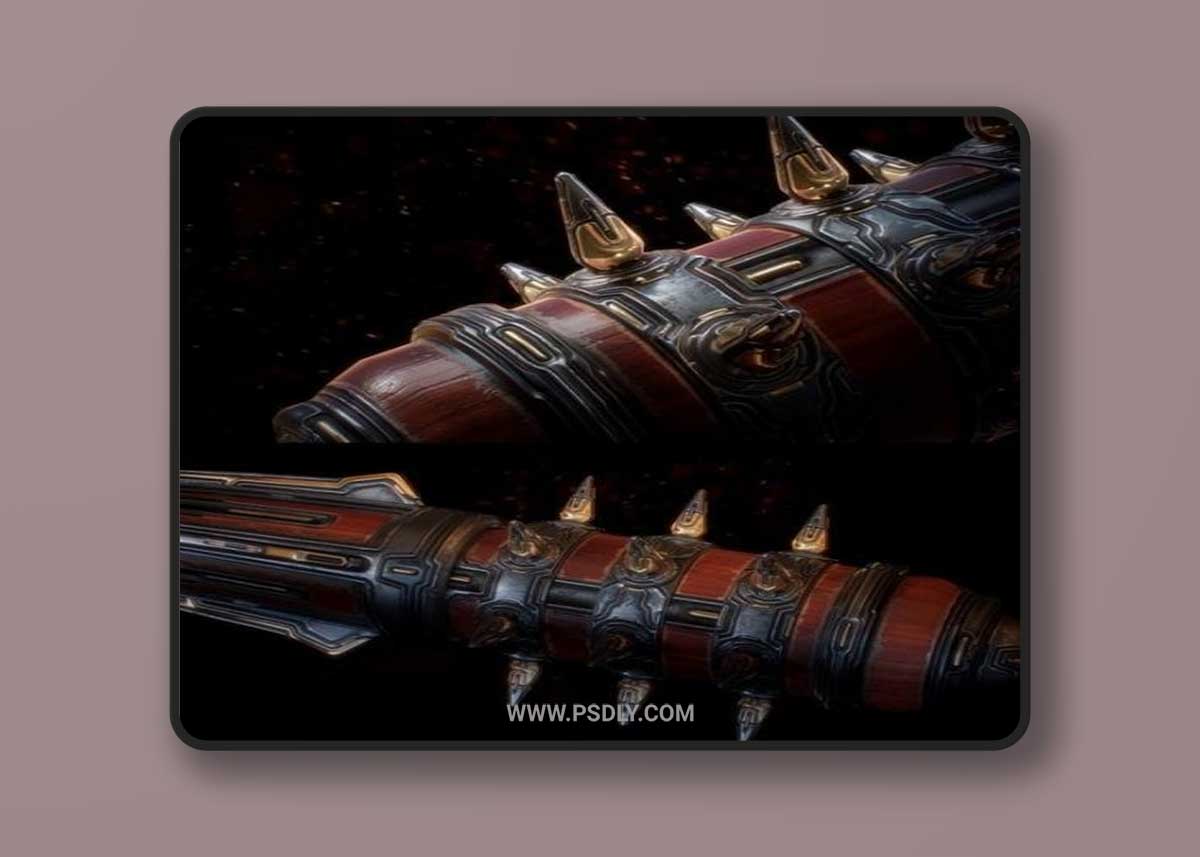 Gameready Mace 3D Model