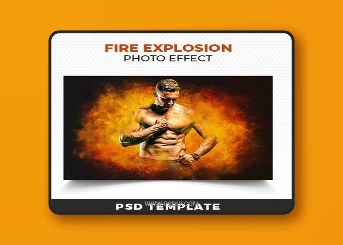 GraphicRiver - Fire Explosion Photoshop Template 36421096