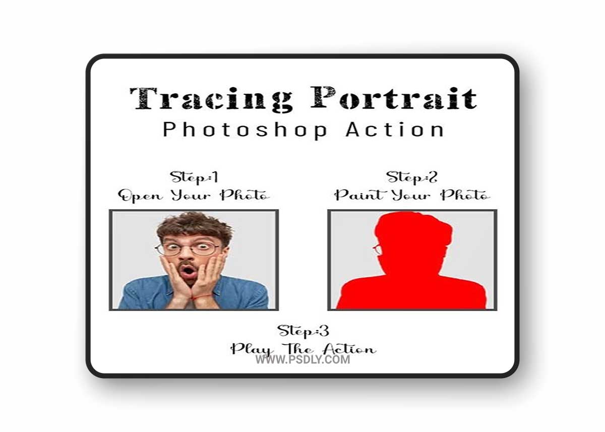 GraphicRiver - Tracing Portrait Photoshop Action 36708610