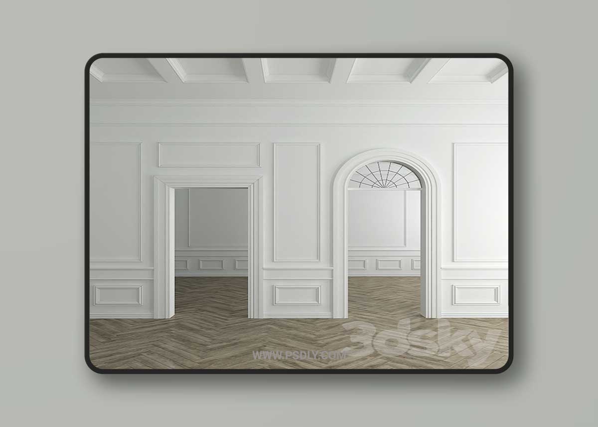 Harmony stucco decoration of the walls and openings 3D Model