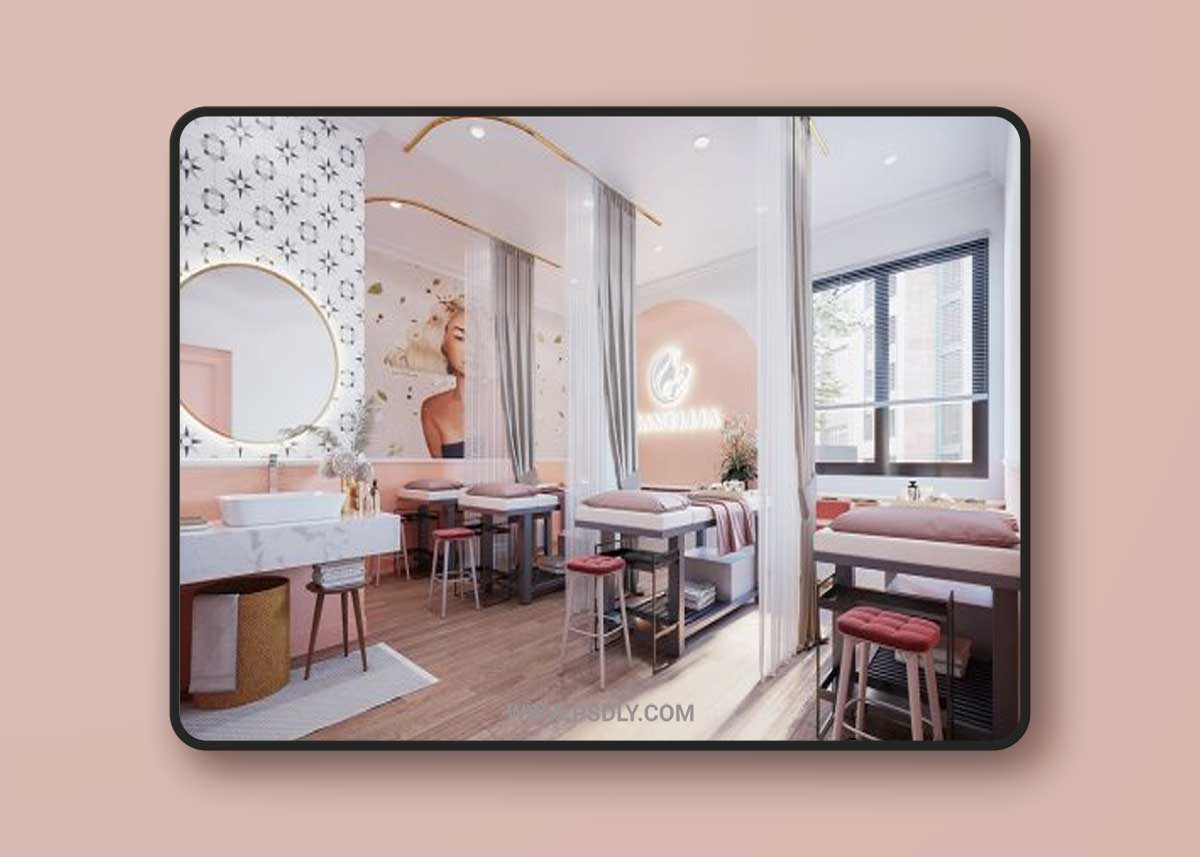 Interior Spa Massage By Nguyen Thuy Mi 3D Model