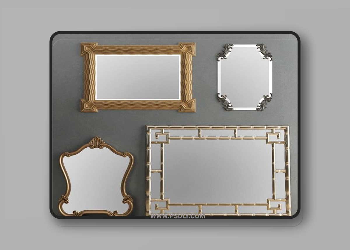 Mirror Collection Set 04 3D Model