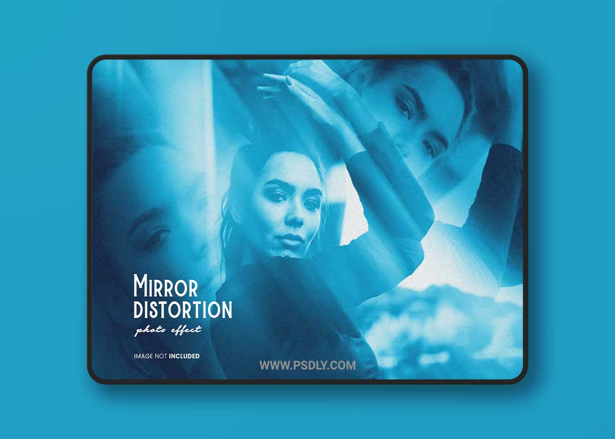 Mirror distortion photo effect