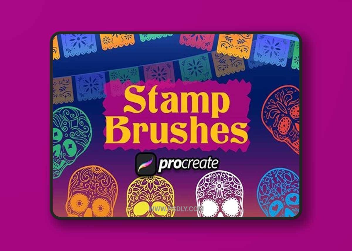 Muertos Brush Stamp