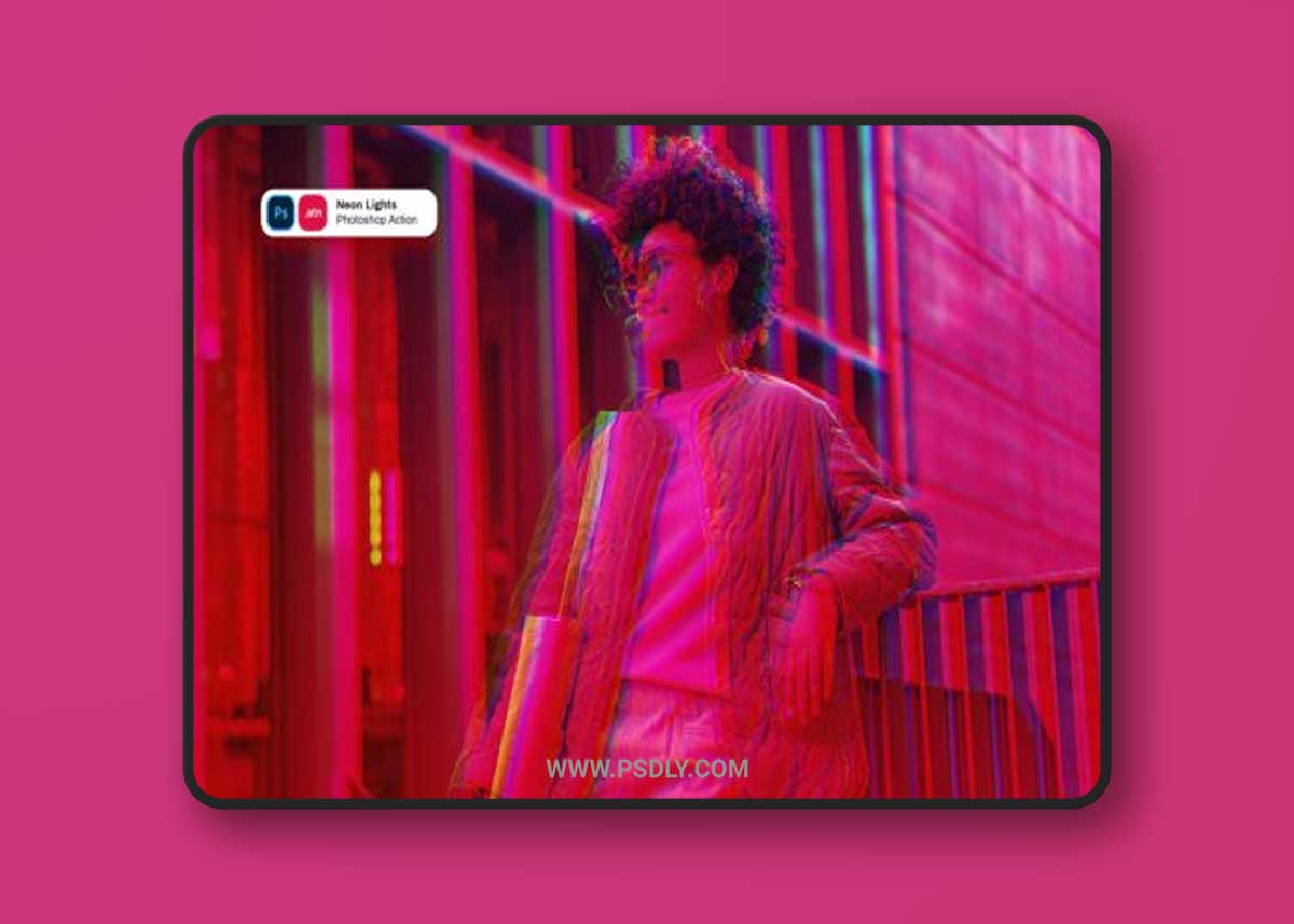 Neon Lights Photoshop Action