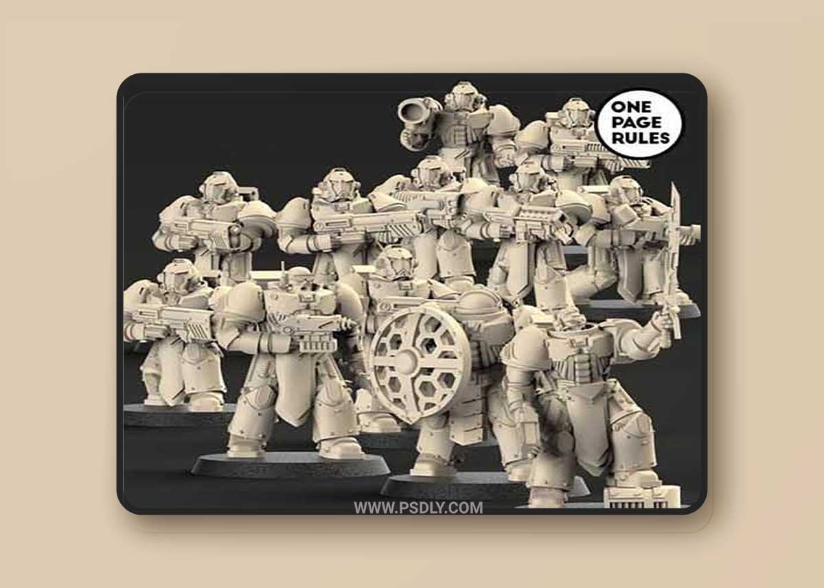 OPR Welcome Miniatures Pack 01 3D Model