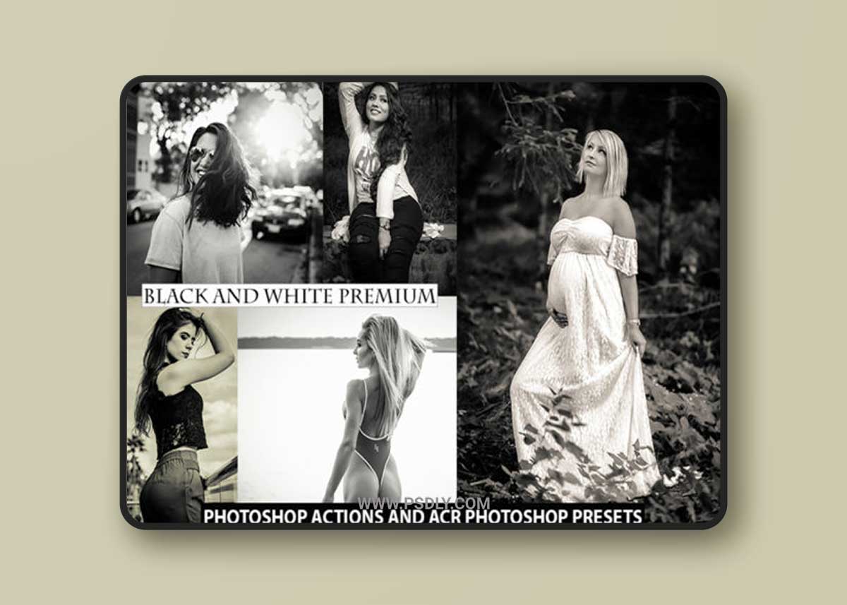 Photoshop Actions, ACR Presets BW Tones