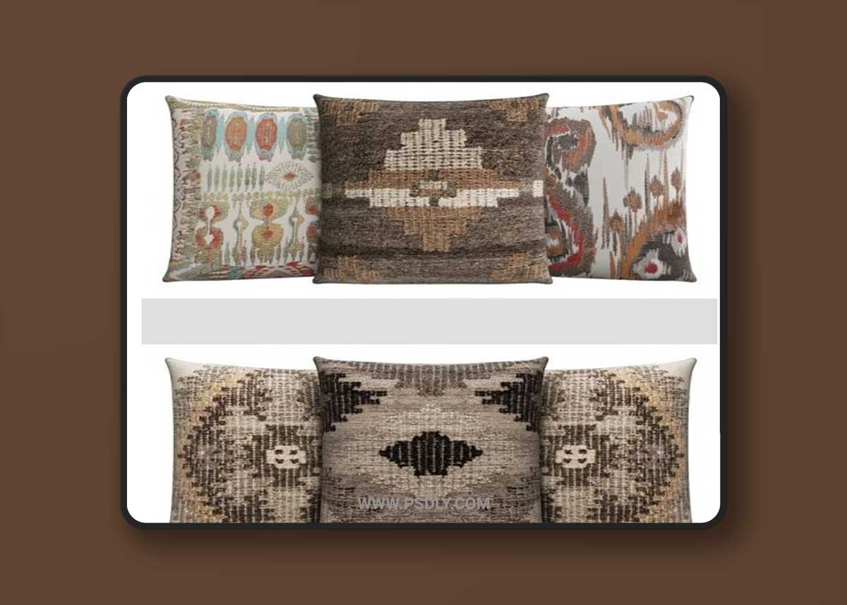 Pillows set by Wayfair shop 3D Model