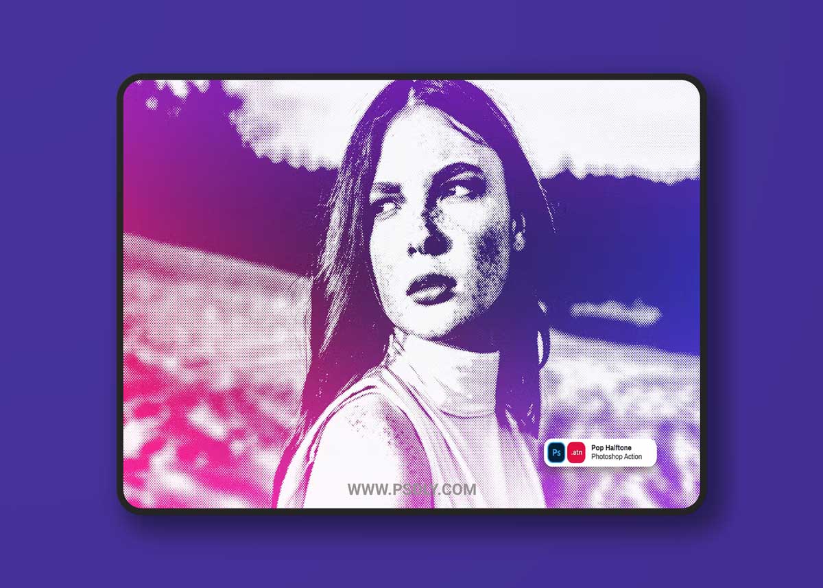 Pop Halftone Photoshop Action