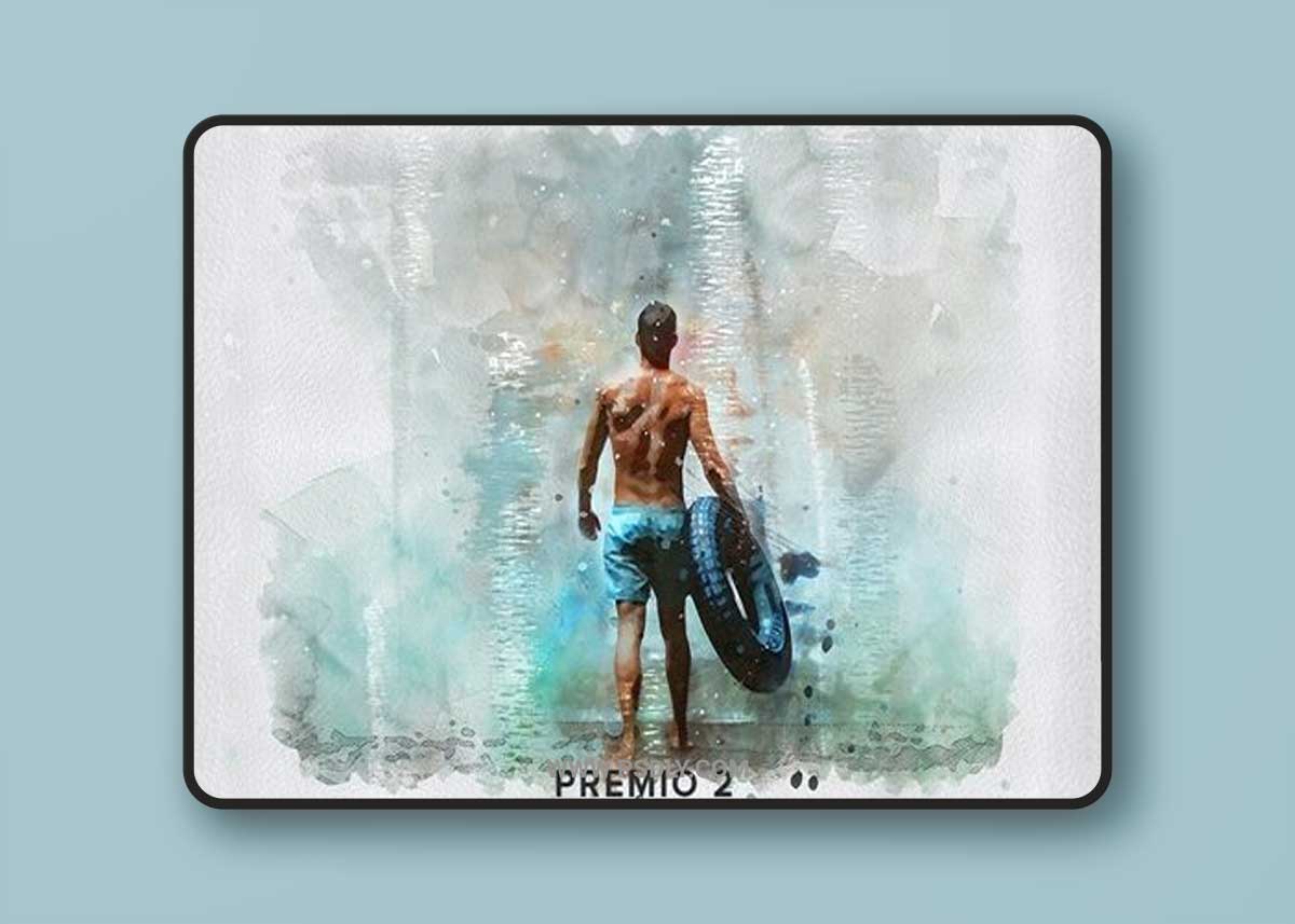 Premio 2 Watercolor Photoshop Action