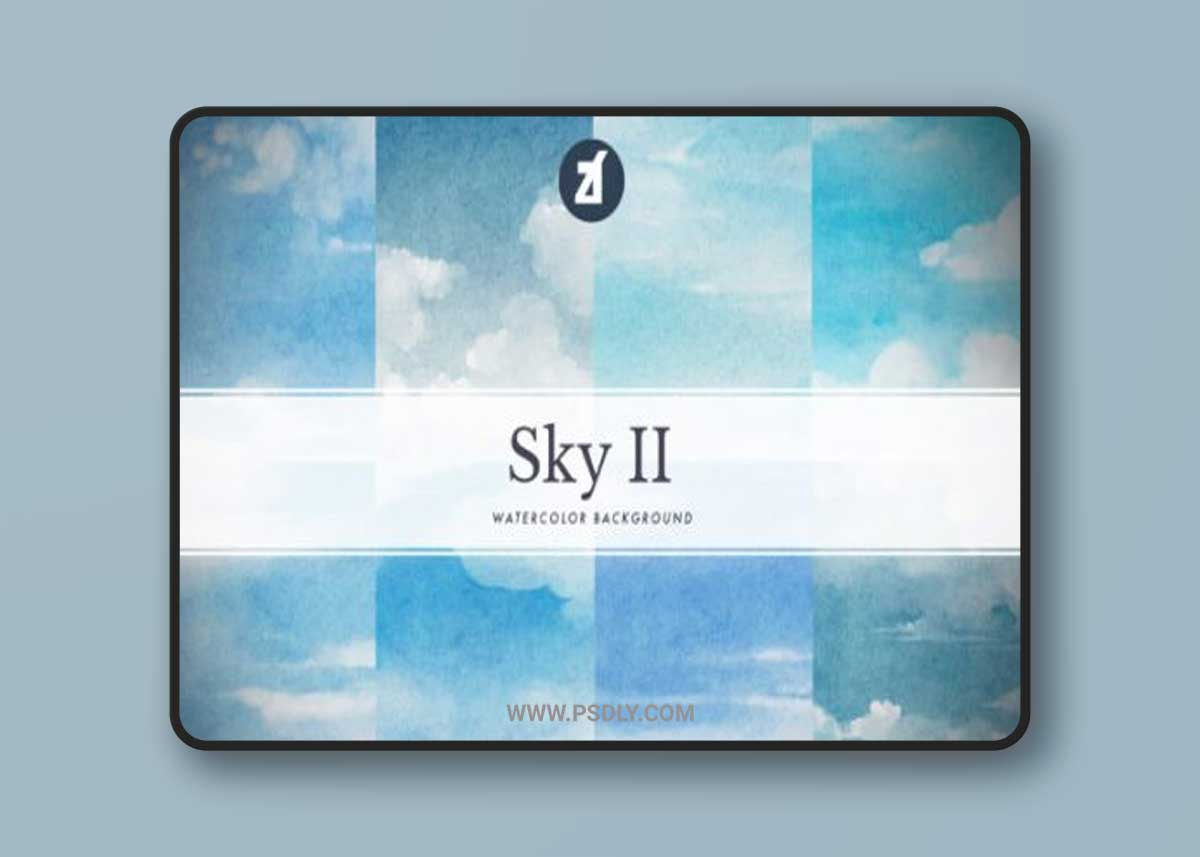 Sky Set2 Background Watercolor